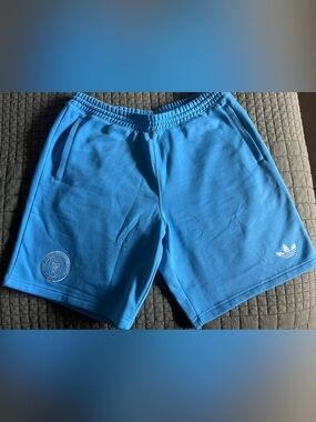 Adidas Men’s Athletic Shorts in Light Blue